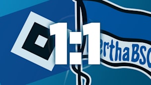 Später Ausgleich: Hertha crasht HSV-Party