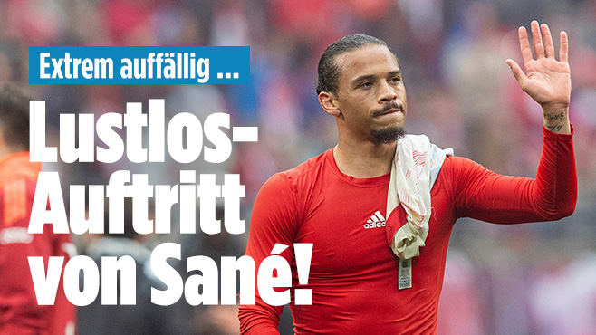 FC Bayern: Lustlos-Auftritt von Leroy Sané beim Aufwärmen!