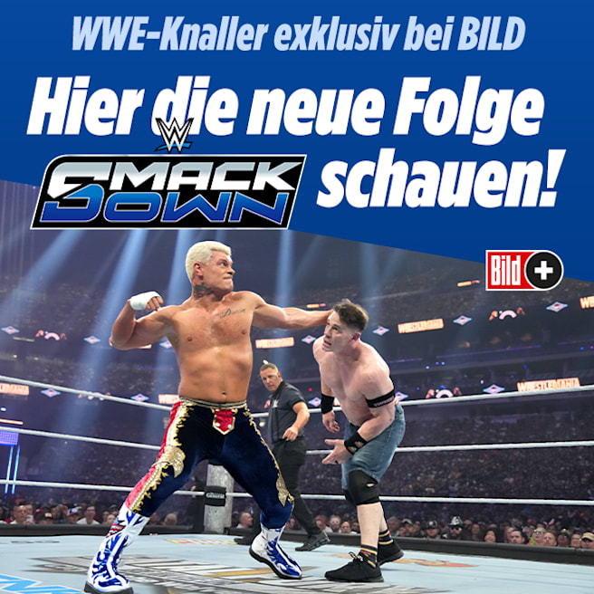 WWE „SmackDown“: Sehen Sie hier die Mega-Show bei BILD!
