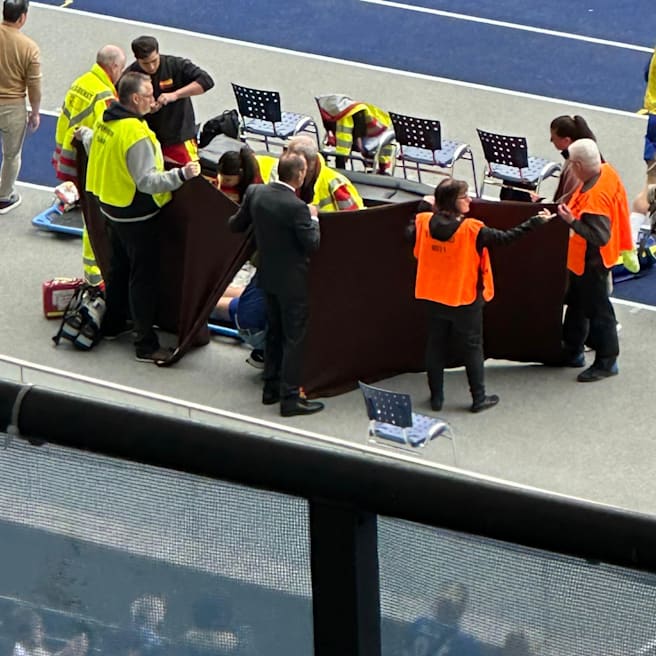 Hertha BSC: Sichtschutz für schwer verletzten Linus Gechter