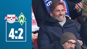 Erstmals auf RB-Tribüne: Klopp bejubelt Traumtor-Orgie!