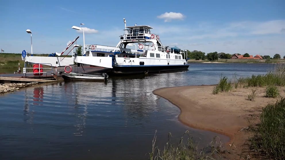 Rekord-Dürre: Erste Fähren stellen Betrieb wegen niedriger Wasserpegel ein