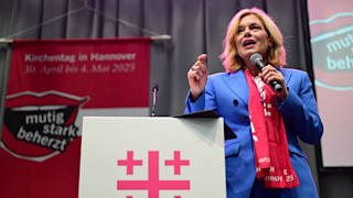 Bundestagspräsidentin Julia Klöckner (52) sprach am Samstag beim Kirchentag in Hannover
