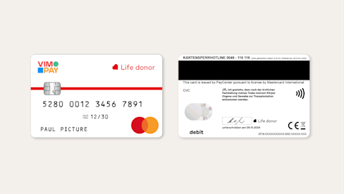 Neue Initiative: Organspendestatus auf der Bankkarte dokumentieren