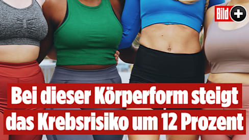 Krebs, Herzinfarkt, Diabetes: Welche Körperform das größte Risiko hat