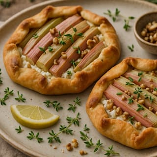 Rezept: Rhabarber-Galettes als zuckerfreies Frühstück