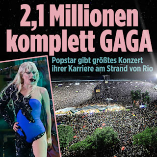 Lady Gaga feiert größtes Konzert ihrer Karriere! 2,1 Mio. Fans in Rio