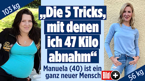 Abgenommen von 103 auf 56 Kilo: Manuela hat fünf einfache Tricks