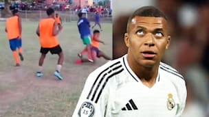 Amateur-Kicker rasiert: Stürzt wie Mbappé gegen Liverpool
