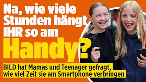 Handys raus! Eltern und Kinder verraten ihre Bildschirmzeit