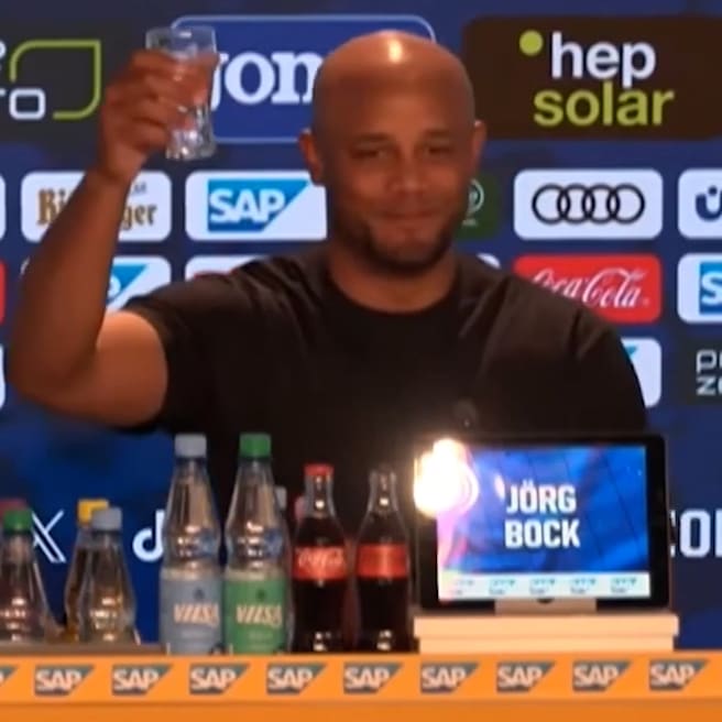 Bei 50-Sekunden-PK: Lustiger Prost-Spruch von Kompany