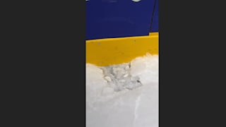 Mitten im Deutschland-Spiel: Plötzlich ist ein Loch im Eis
