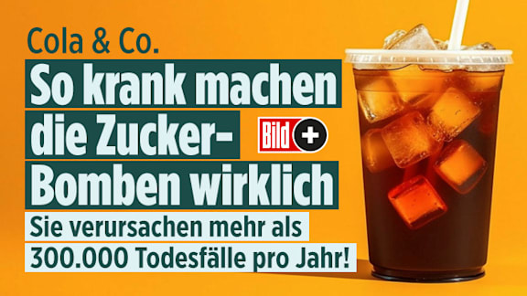 Cola, Limonade und Co.: Studie zeigt Risiken zuckerhaltiger Getränke