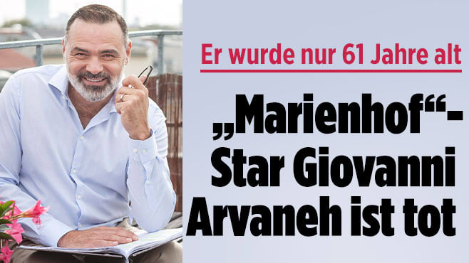 Giovanni Arvaneh wurde nur 61: „Marienhof“-Star ist tot