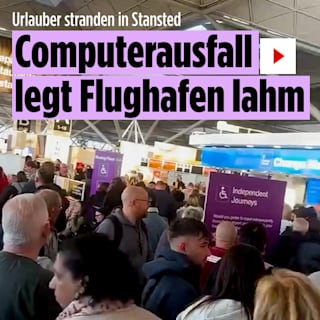 Alptraum-Start in den Urlaub: Reisende an Stansted Flughafen gestrandet
