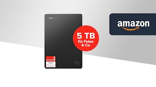 Amazon-Angebot: Kompakte Seagate-Festplatte mit 5 TB und USB 3.0 für 120 Euro
