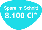Spare im Durchschnitt 8.100€!*