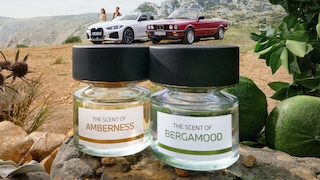 Die beiden BMW-Parfums "Amberness" und "Bergamood".