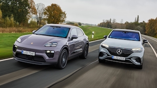 Mercedes EQE 500 4Matic SUV   Porsche Macan 4