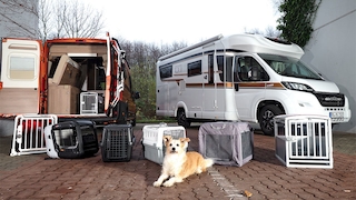 Mobile Transportbox -  4pets Eco 1 S     4pets Caree        AniOne Top Door S         AniOne Open Top            AniOne Traveller+ S       Hymer Schmidt Hundebox
