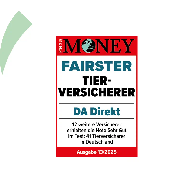 Fokus Money Testsieger: Sehr hoher Mehrwert für die Tierversicherung der DA Direkt