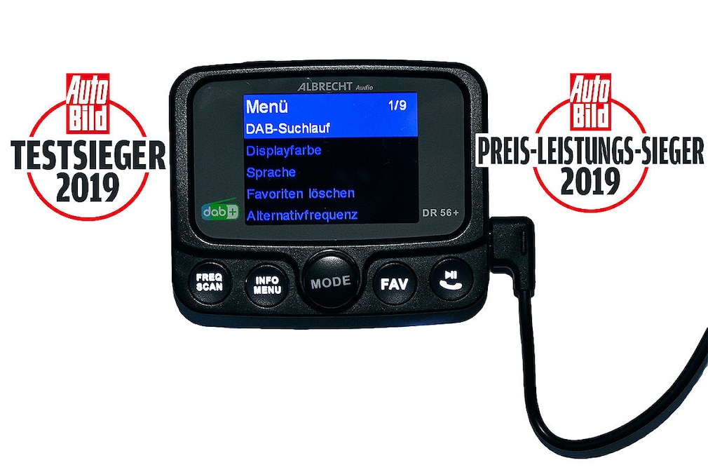 Testergebnisse DAB+-Adapter