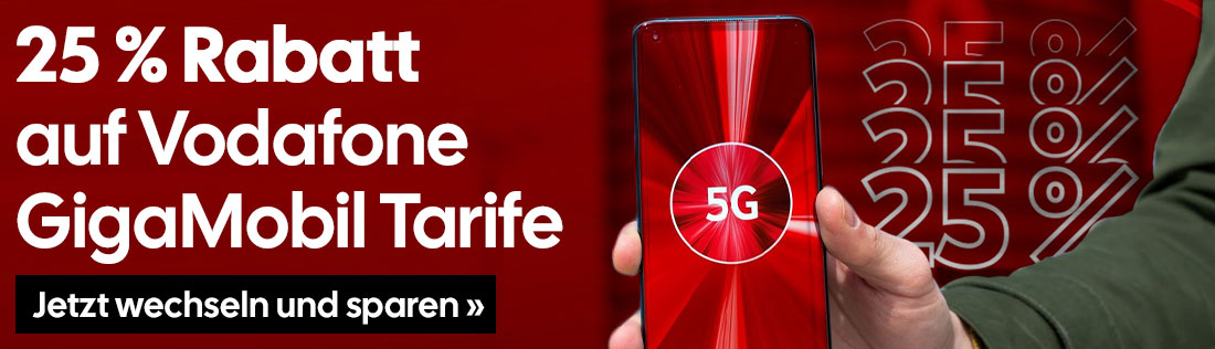 Vodafone Aktion 25% Rabatt