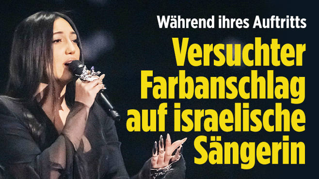 Während des Auftritts beim ESC: Versuchter Farbanschlag auf israelische Sängerin 