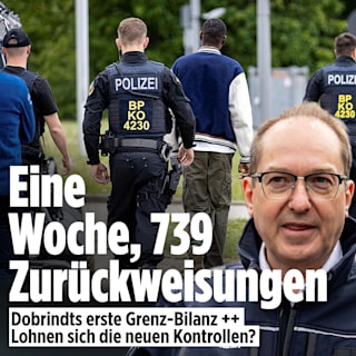 Merz und Dobrindt: Bei neuen Grenzkontrollen 739 Zurückweisungen