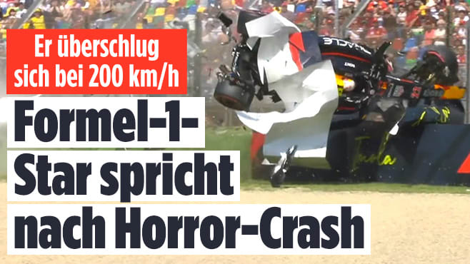 Er überschlug sich bei 200 km/h: Formel-1-Star spricht nach Horror-Crash