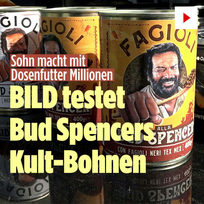 Sohn macht mit Dosenfutter Millionen: BILD testet Bud Spencers Kult-Bohnen