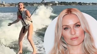 An der Küste Miamis: Ski-Ikone Lindsey Vonn surft plötzlich mit Delfinen