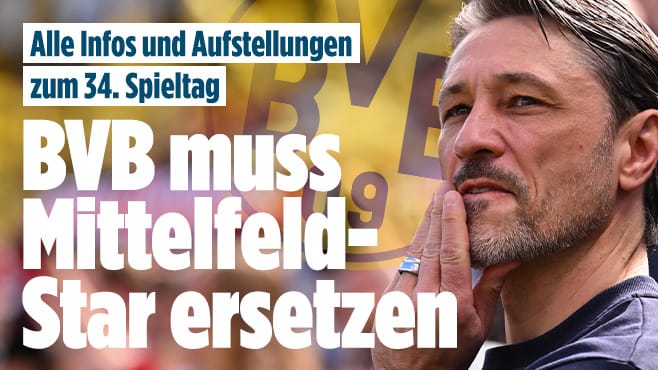 Bundesliga: Sichert sich der BVB noch die Königsklasse? Alle Infos  34. Spieltag