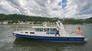 Die Wasserschutzpolizei auf dem Rhein