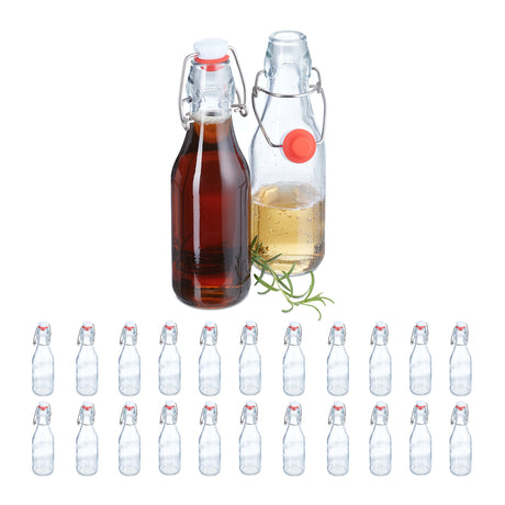 Glasflaschen Bügelverschluss 24er Set