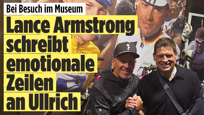 Lance Armstrong schreibt emotionale Zeilen an Jan Ullrich bei Besuch im Museum