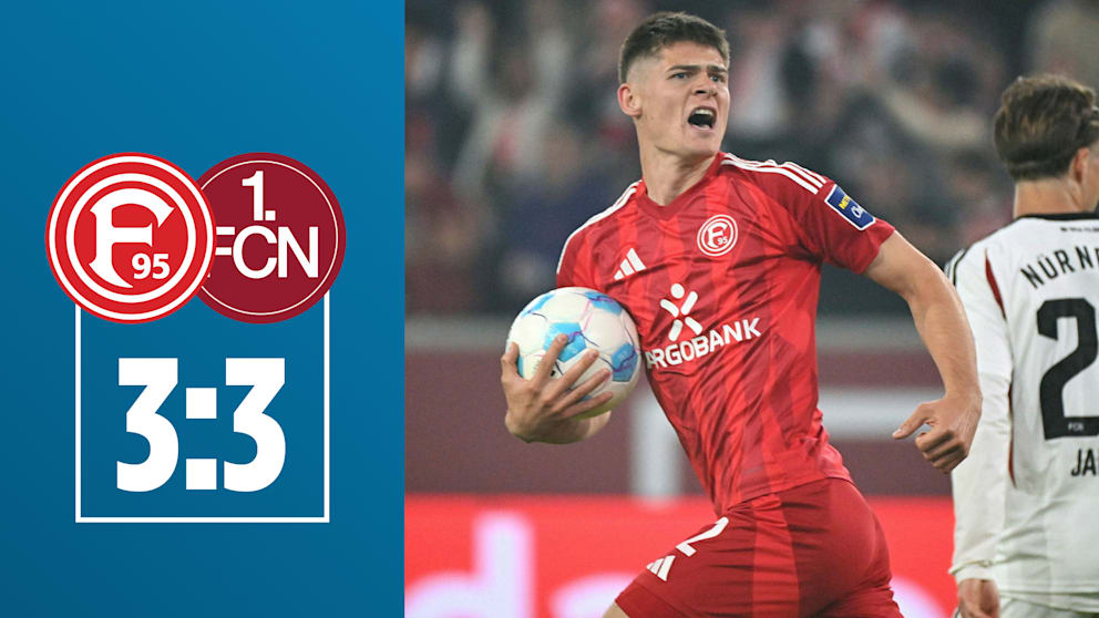 Fortuna Düsseldorf gegen Nürnberg: Spektakuläre Aufholjagd im Video!