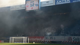 2. Liga: Hansa-Fans zünden zum Abstieg ihr Stadion an