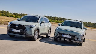 Toyota Corolla Cross 1.8-I-Hybrid  Hyundai Kona 1.6 GDI Hybrid