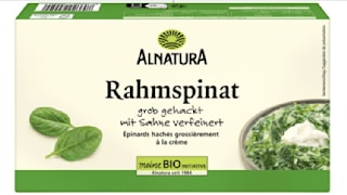 Lebensmittel-Rückruf: Alnatura warnt vor Tiefkühl-Rahmspinat