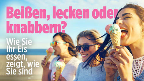 Das verrät ihre Art Eis zu essen über Ihre Persönlichkeit