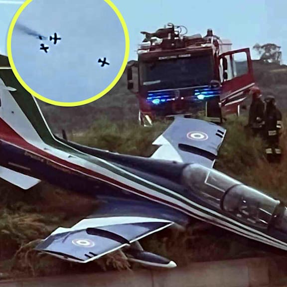 Drama über Pantelleria: Frecce-Tricolori-Jets kollidieren