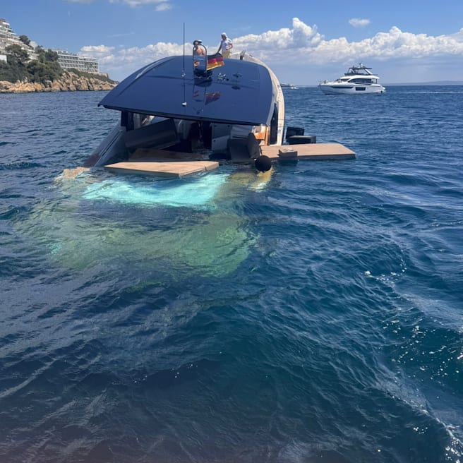 Deutsche Jacht sinkt vor Mallorca: Rettungsschwimmer sehen Unglück