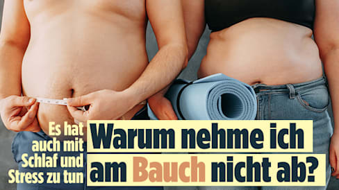 Fettverteilung: Warum nehme ich am Bauch zu und am Po ab?