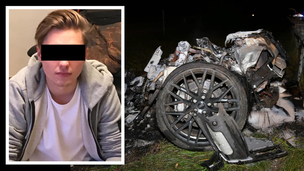 Von dem Audi-Supersportwagen war nur ein Trümmerhaufen übrig. Alex K. (28) muss für den tödlichen Crash nun doch ins Gefängnis