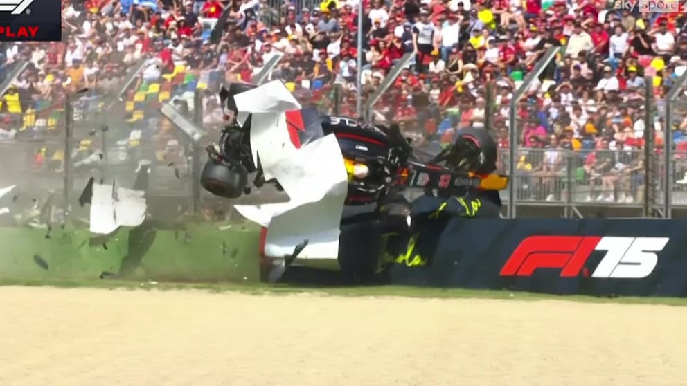 Formel 1: Imola GP – Horror-Unfall von Red Bulls Tsunoda in Quali, Renneinsatz fraglich
