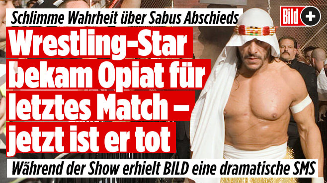 Wrestling: Sabu bekam Opiat für letztes Match – jetzt ist er tot