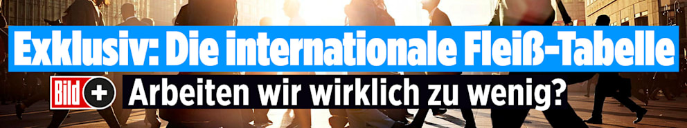 Arbeiten wir wirklich zu wenig?: EXKLUSIV: Die internationale Fleiß-Tabelle