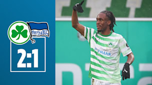 Trotz Hertha-Überzahl: Doppel-Kopfball-Tor erlöst Fürth