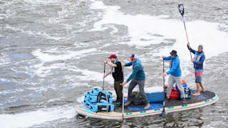 Unglaubliche Aktion! Männer wollen 431 km in 100 Stunden mit SUP auf Weser paddeln
